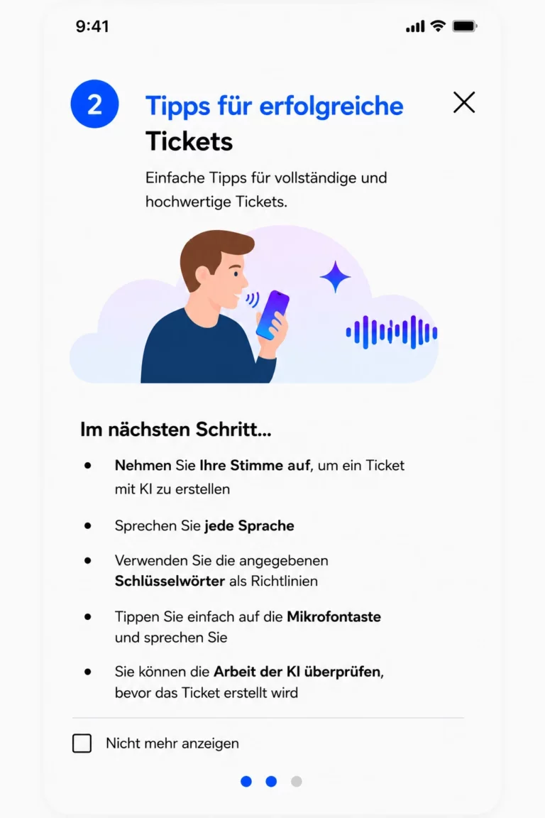 Abbildung für Anleitung KI-Ticketerstellung Schritt 2